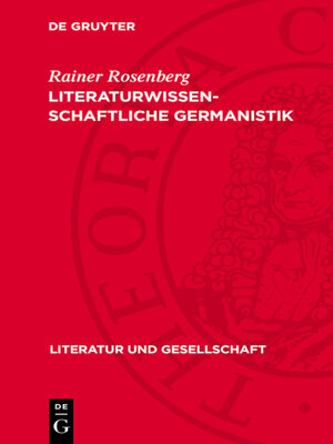 cover image of Literaturwissenschaftliche Germanistik